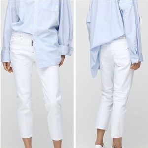 DSQUARED2 | Cropped White Denim Jeans